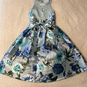 Floral Blue Kids Dress